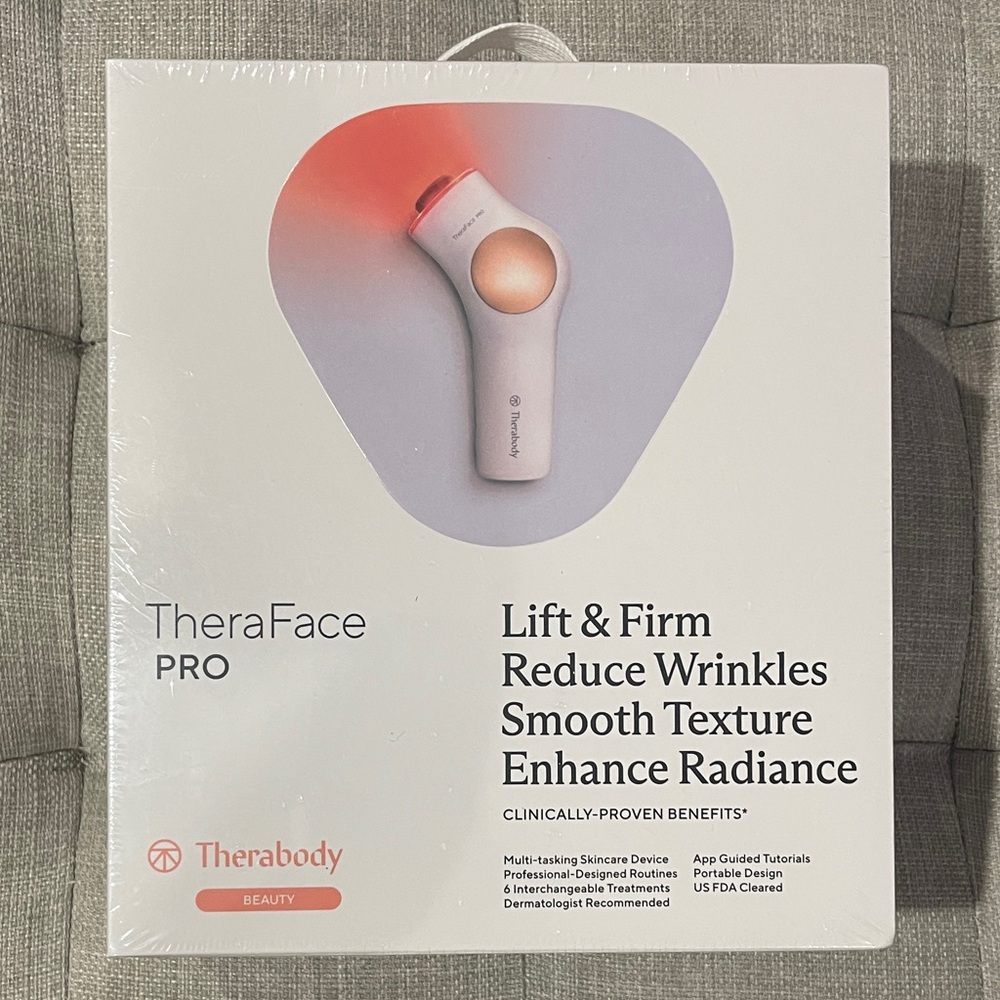 BRAND NEW: Therabody TheraFace Pro in White and Red